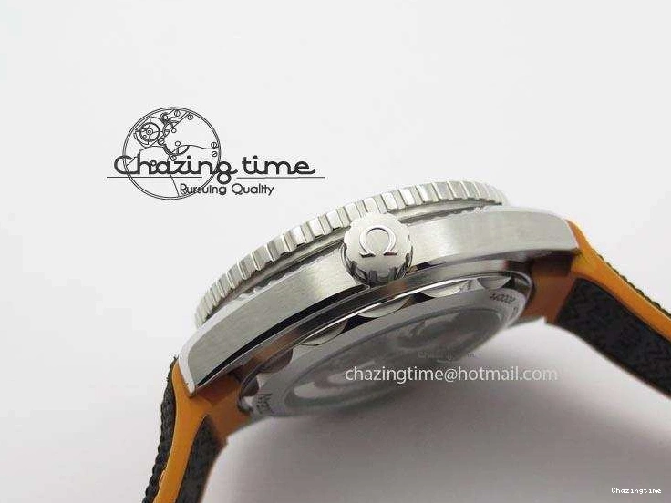 0102 ComfortFit 2016 Planet Ocean 45mm SS JHF Gray Dial On Nylon Strap A 8226